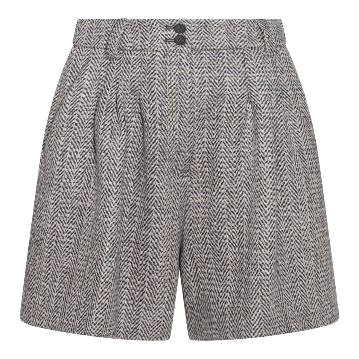 DARK GREY VISCOSE SHORTS