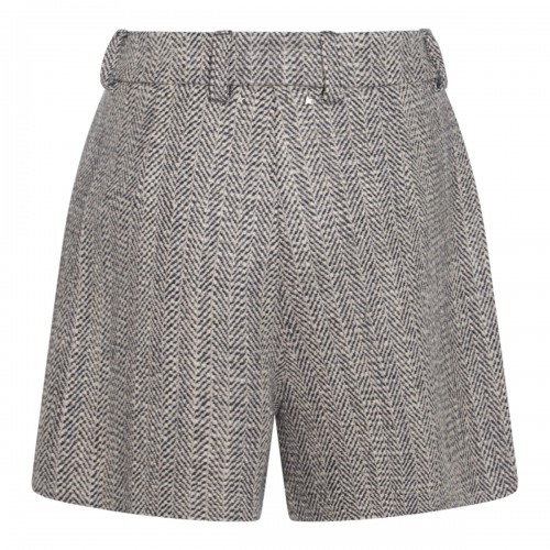 DARK GREY VISCOSE SHORTS