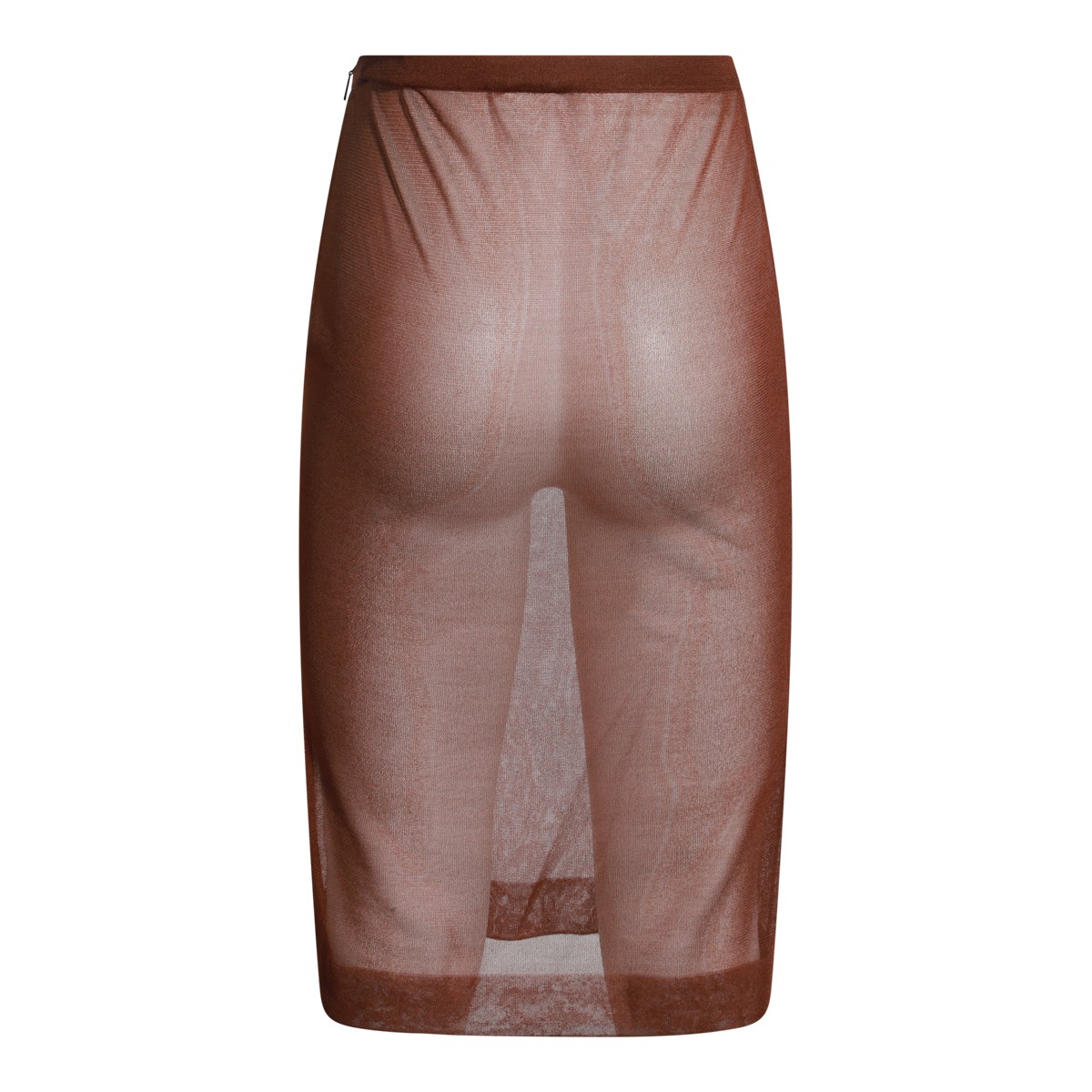 BEIGE SILK SKIRT