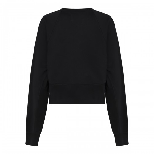 BLACK COTTON SWEATSHIRT