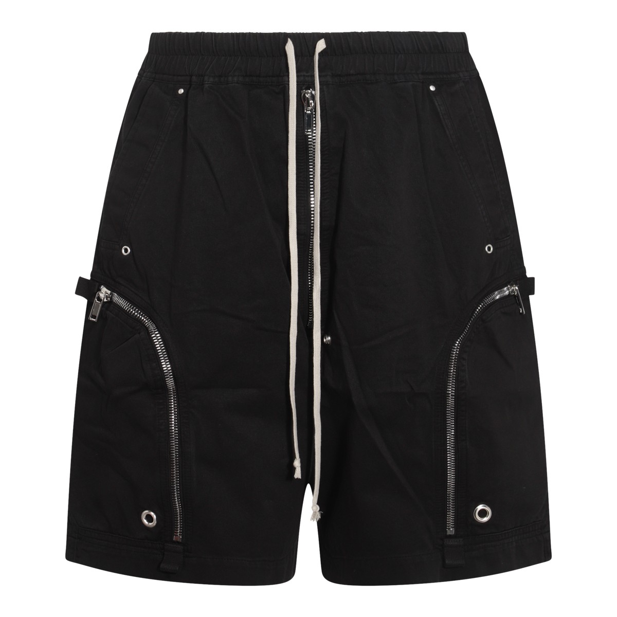 BLACK COTTON SHORTS