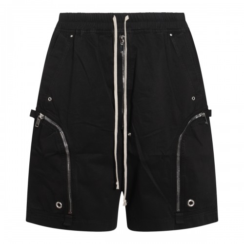 BLACK COTTON SHORTS