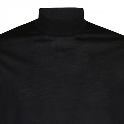 BLACK WOOL KNITWEAR