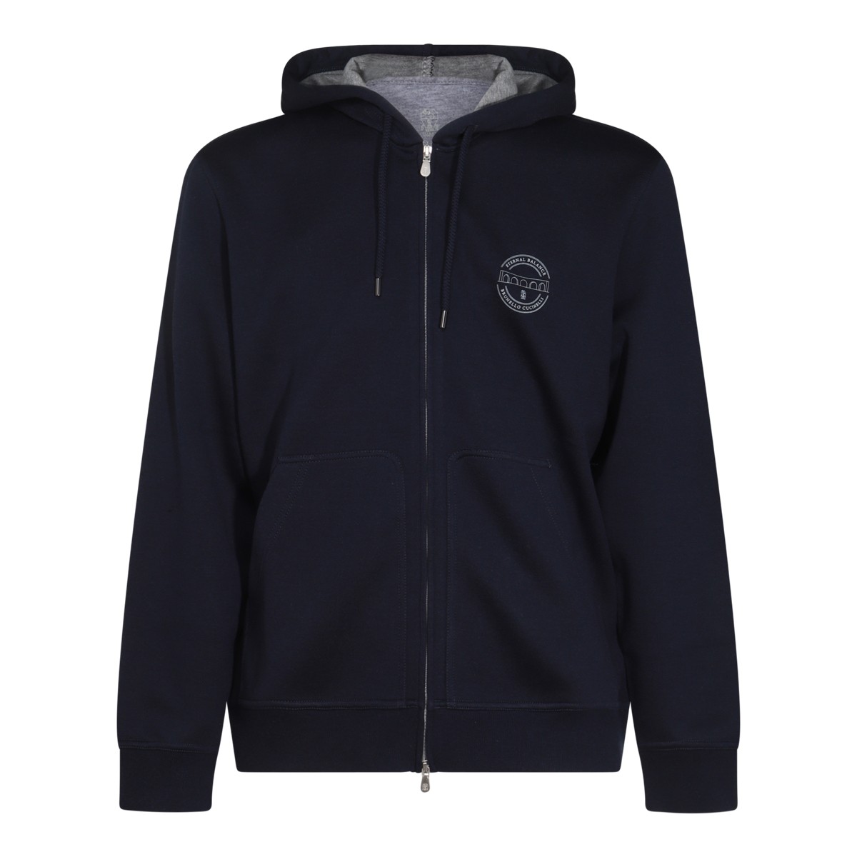 NAVY BLUE COTTON SWEATSHIRT