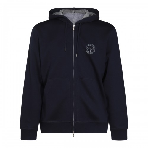 NAVY BLUE COTTON SWEATSHIRT