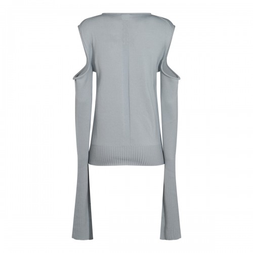 PALE BLUE WOOL KNITWEAR