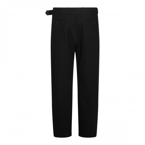 BLACK WOOL PANTS