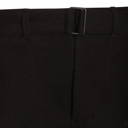 BLACK WOOL PANTS