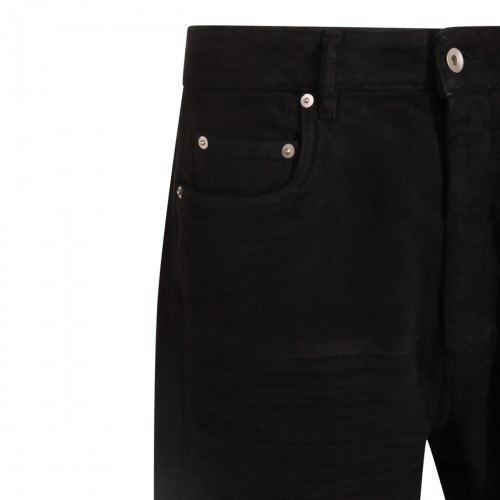 BLACK COTTON DENIM JEANS