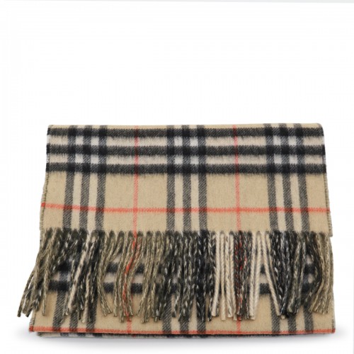 BEIGE WOOL SCARVES