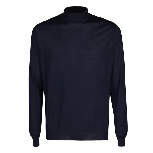 BLUE WOOL KNITWEAR