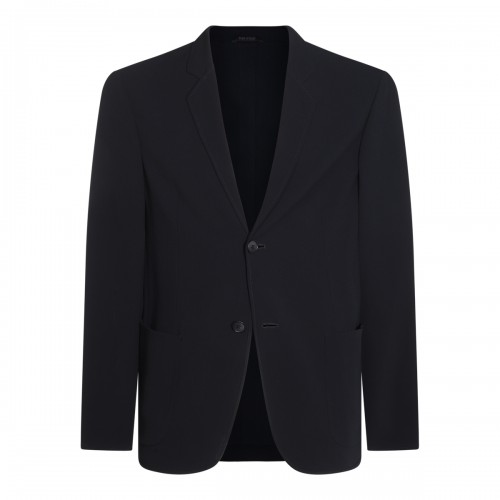 DARK BLUE WOOL BLAZER