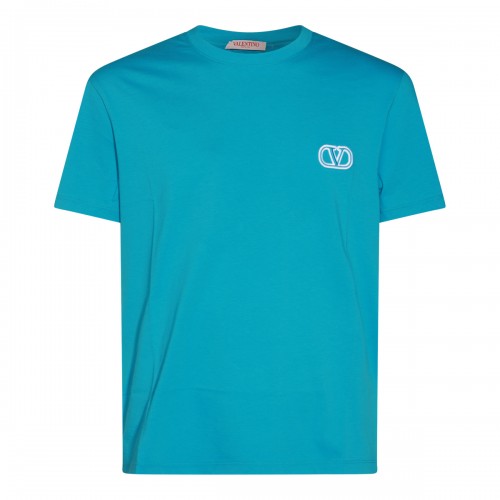 LIGHT BLUE COTTON T-SHIRT