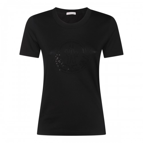 BLACK COTTON T-SHIRT