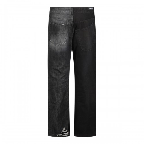 BLACK COTTON DENIM JEANS