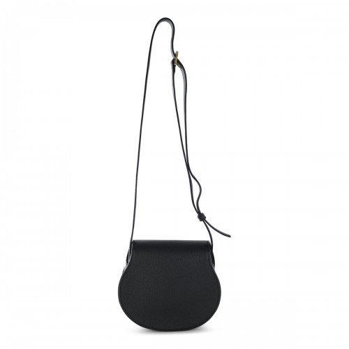 BLACK LEATHER MARCIE SMALL SHOULDER BAG