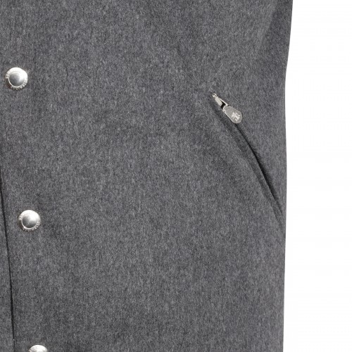 GREY WOOL CASUAL JACKET