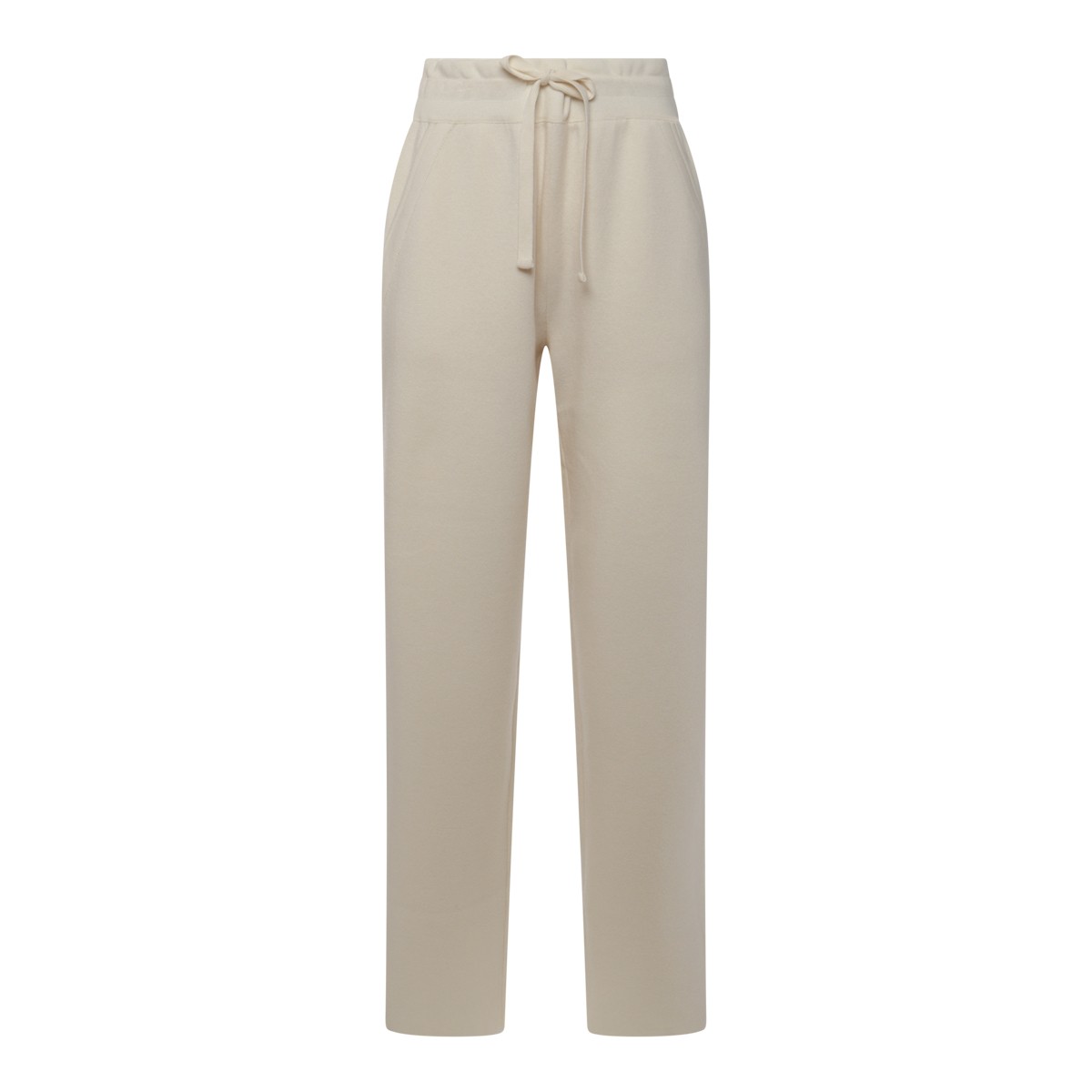 WHITE WOOL PANTS