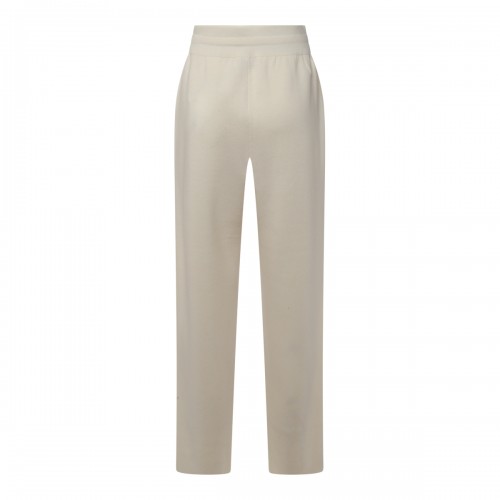 WHITE WOOL PANTS