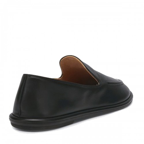 BLACK LEATHER LOAFERS