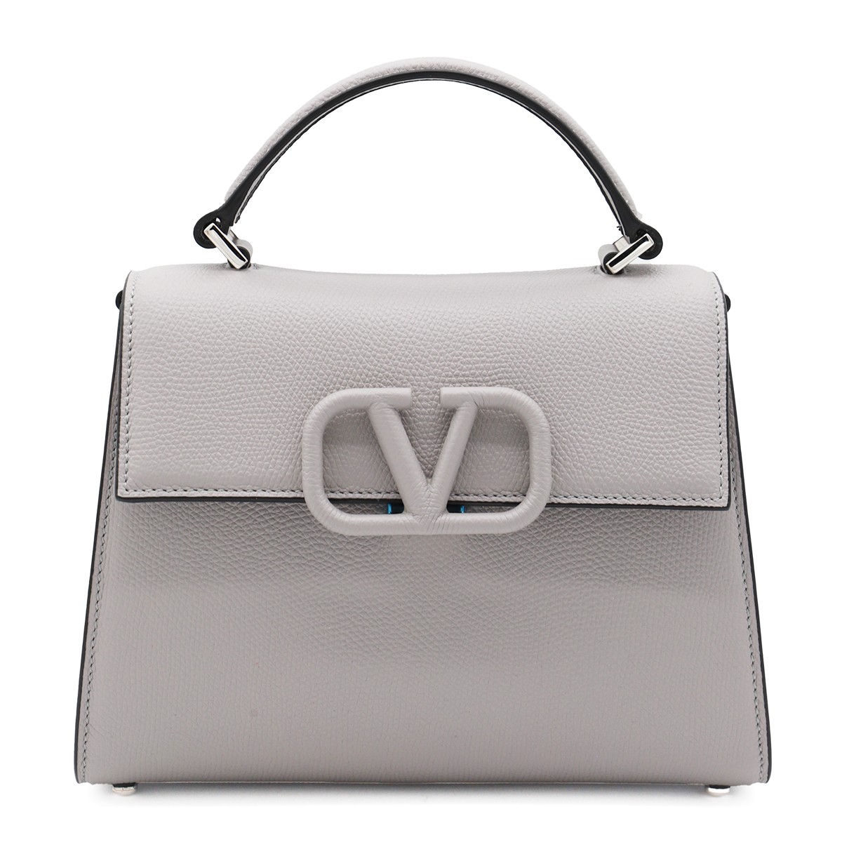 GREY SMALL VSLING TOP HANDLE BAG