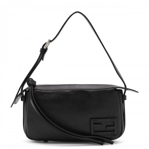 BLACK LEATHER SIMPLY MINI BAG