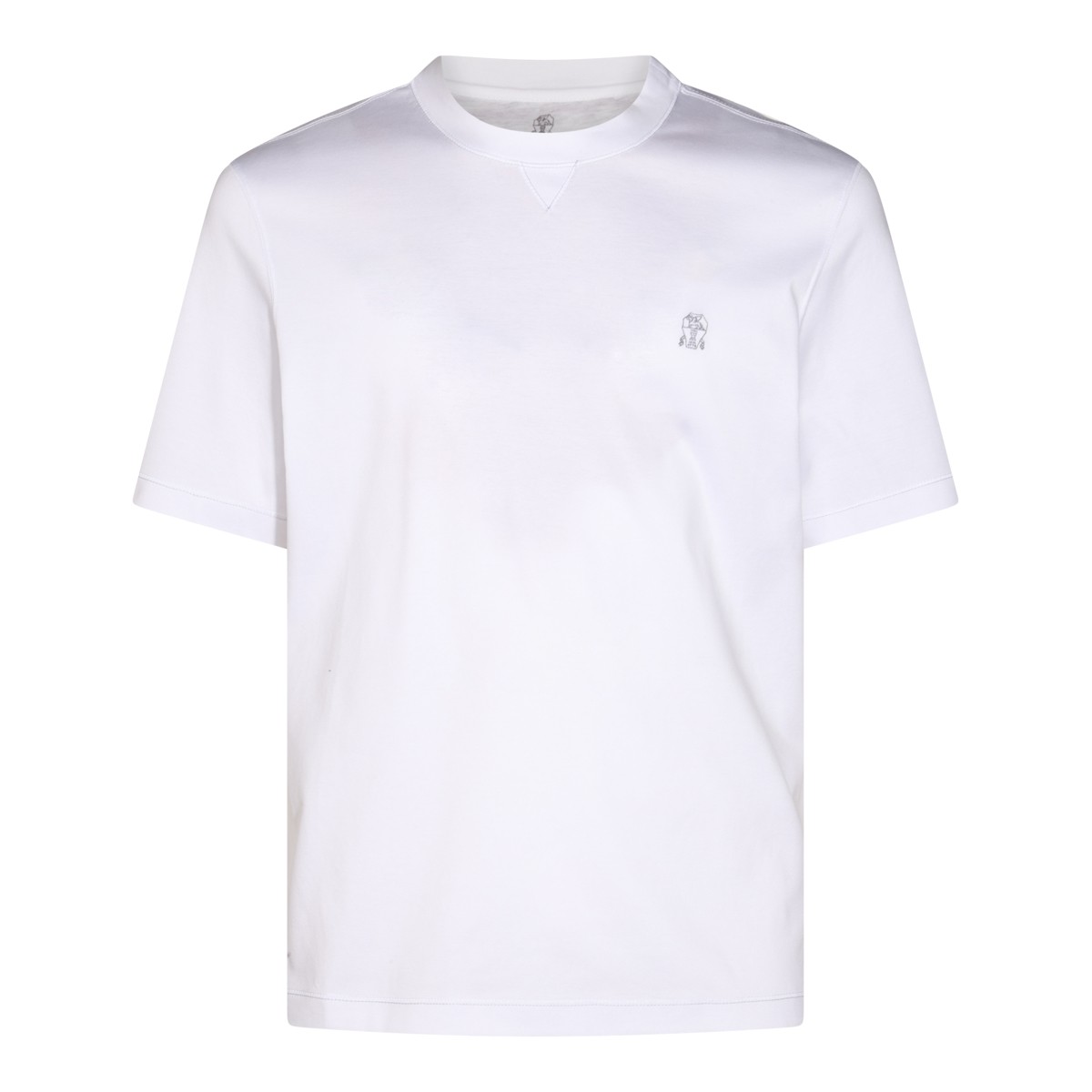 WHITE COTTON T-SHIRT