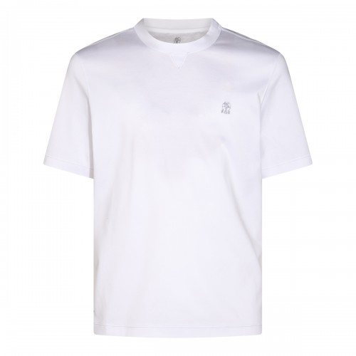 WHITE COTTON T-SHIRT