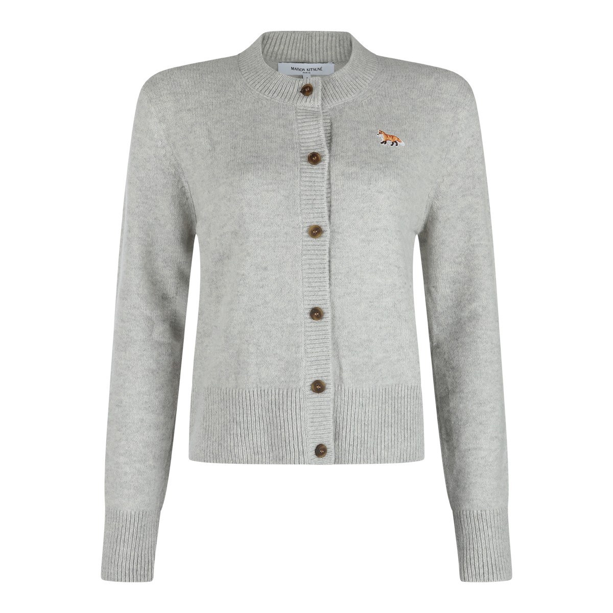 LIGHT GREY WOOL KNITWEAR