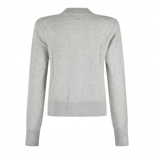 LIGHT GREY WOOL KNITWEAR