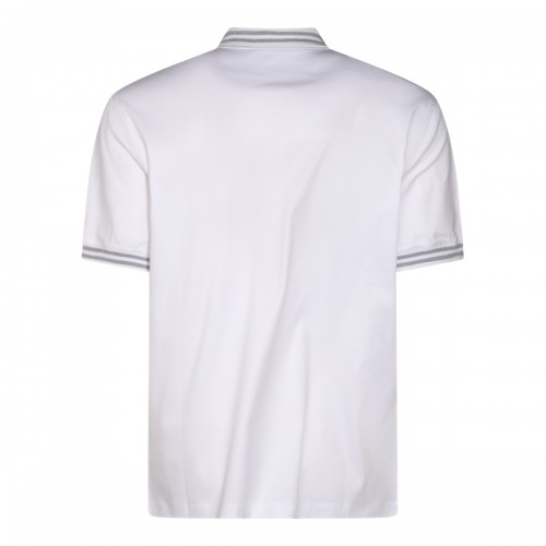 WHITE COTTON POLO SHIRT