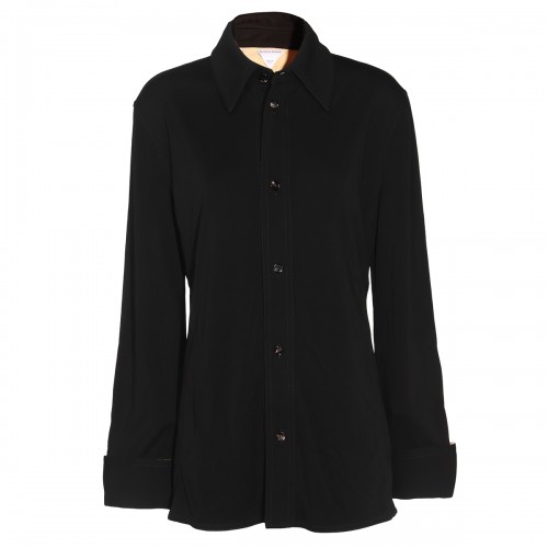 BLACK VISCOSE SHIRT