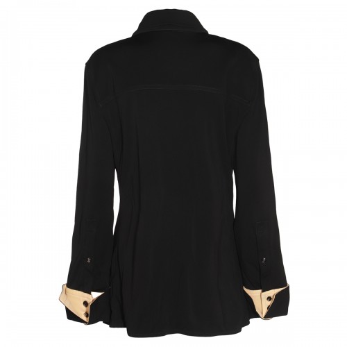 BLACK VISCOSE SHIRT