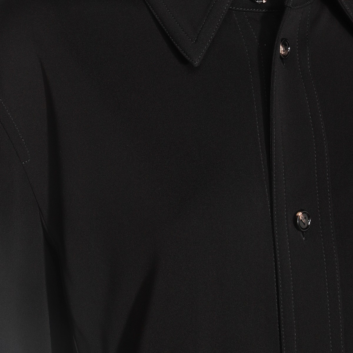 BLACK VISCOSE SHIRT