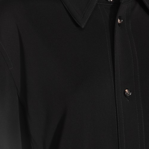 BLACK VISCOSE SHIRT