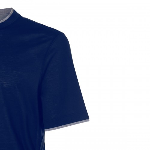 BLUE COTTON T-SHIRT