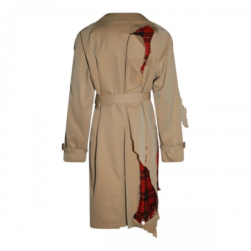 BEIGE COTTON TRENCH COAT