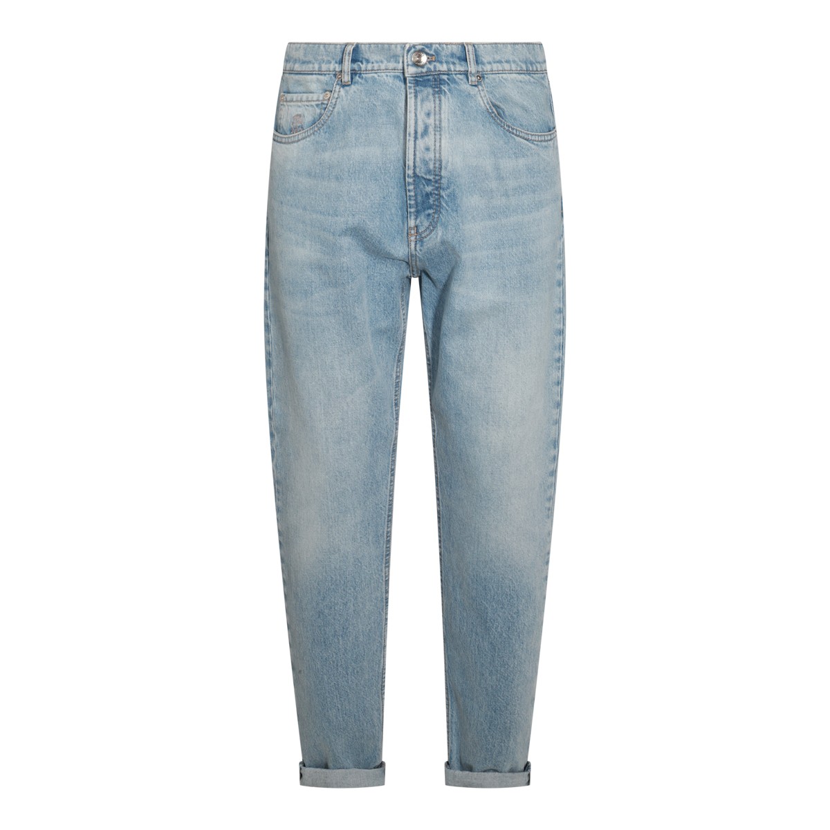 BLUE COTTON DENIM JEANS