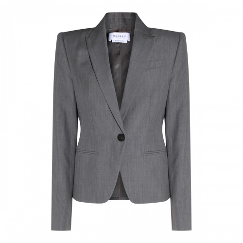 GREY WOOL BLAZER