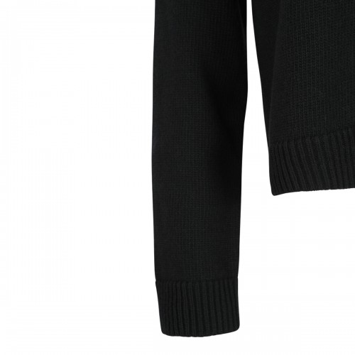 BLACK WOOL KNITWEAR