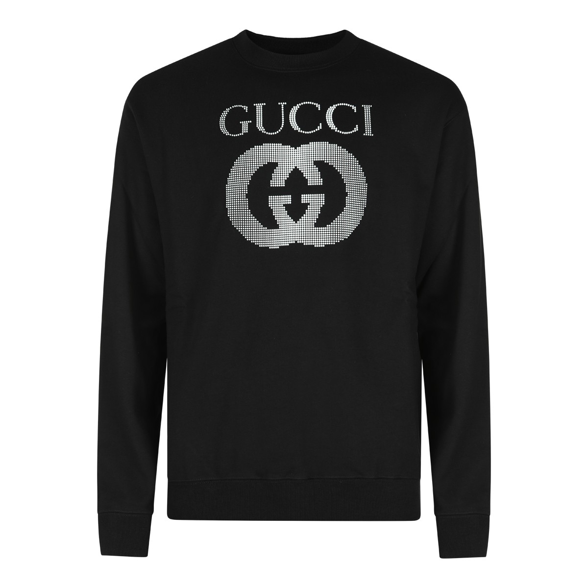 BLACK COTTON SWEATSHIRT