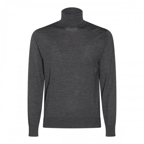 GREY WOOL KNITWEAR