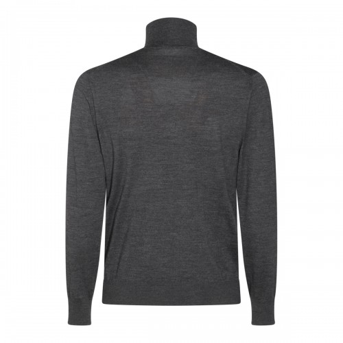 GREY WOOL KNITWEAR