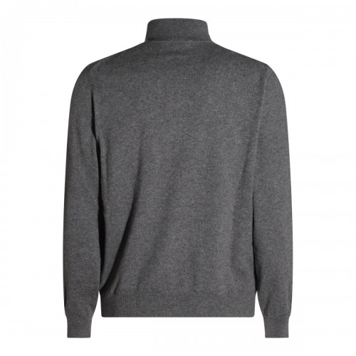 GREY STONE CASHMERE SWEATER