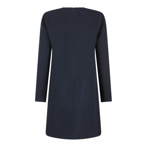 DARK BLUE WOOL DRESS