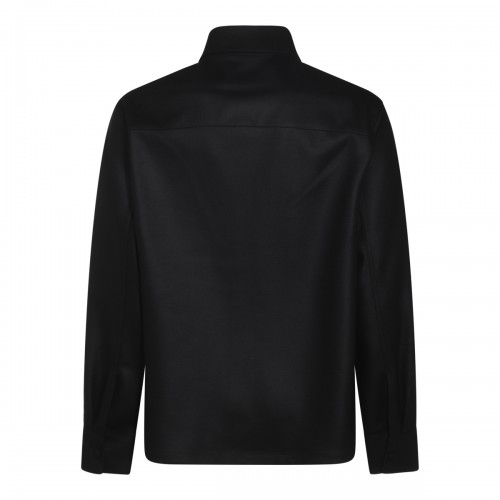 BLACK WOOL SHIRT