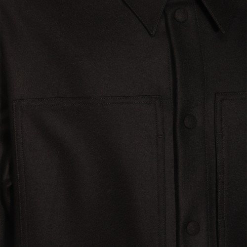 BLACK WOOL SHIRT