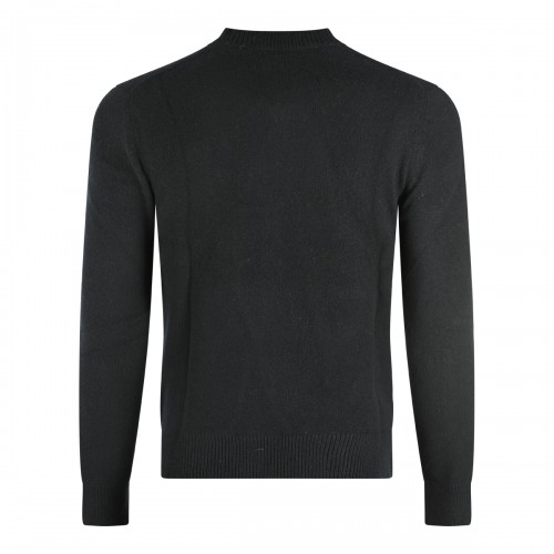 BLACK WOOL KNITWEAR