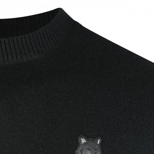 BLACK WOOL KNITWEAR