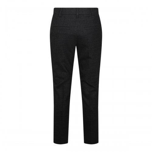 BLACK WOOL PANTS